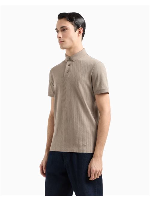 Jacquard jersey polo shirt Emporio Armani | EM001295 AF10762.F6066